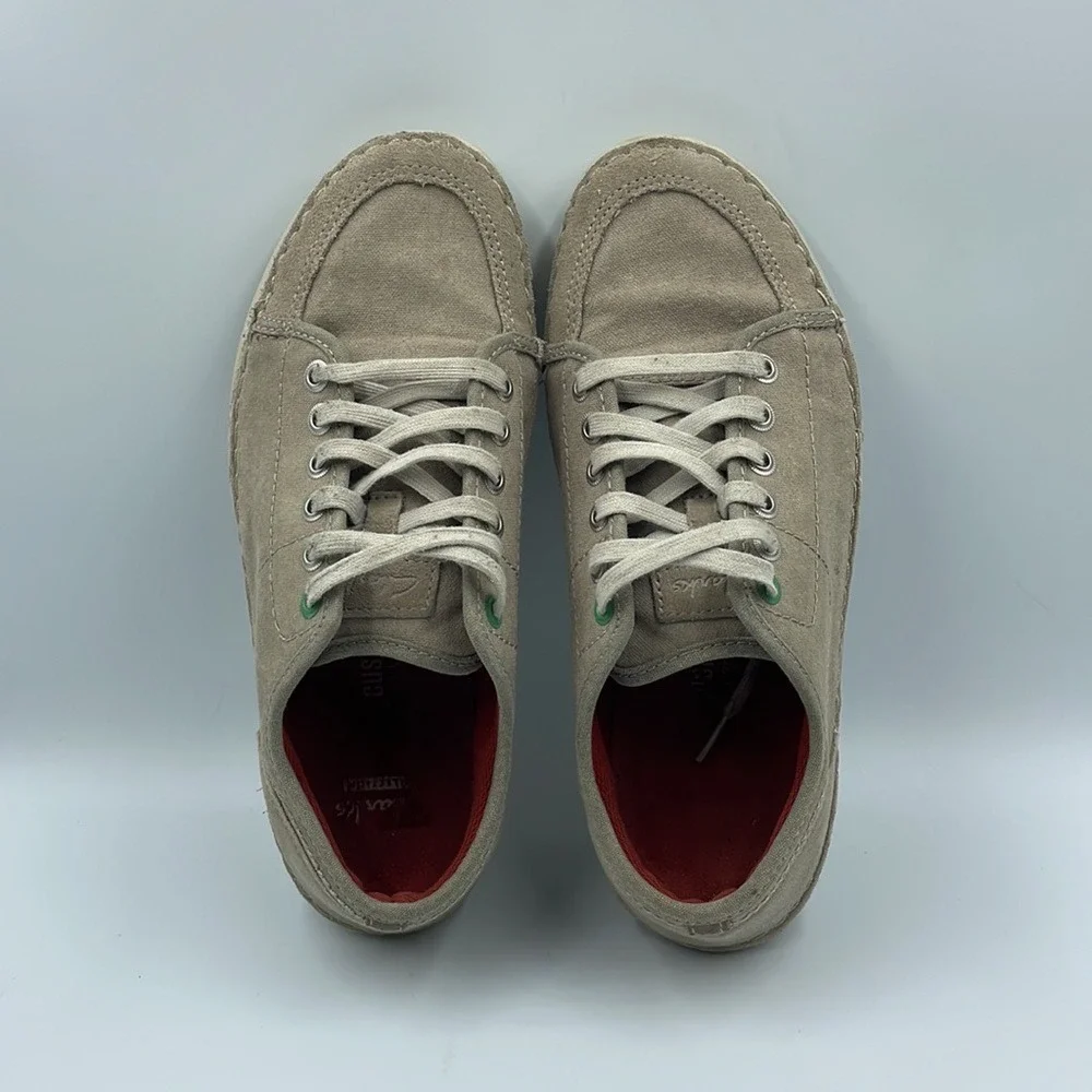 Clarks Gray Suede Lace Up Sneakers 26106378‎ Men's Sz 7.5